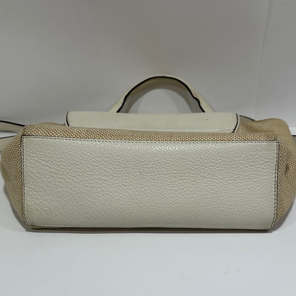 Kate Spade New York Wesley Place Small Laurel Satchel – Straw Leather Crossbody - Picture 7 of 14